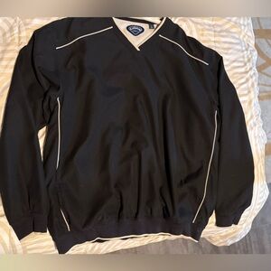 Callaway Black and White V-Neck Pullover light weight jacket